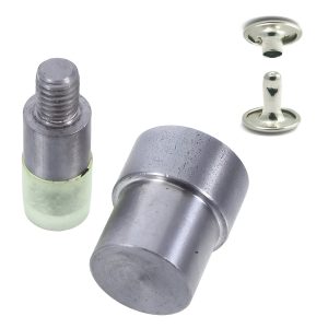 Moldes de remachadora de mesa para colocar remaches doble cabeza.