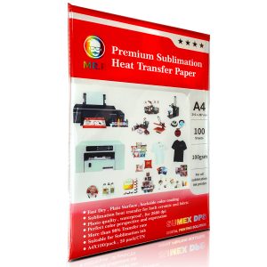 Papel para sublimación MR.R tamaño A-4 secado rápido.