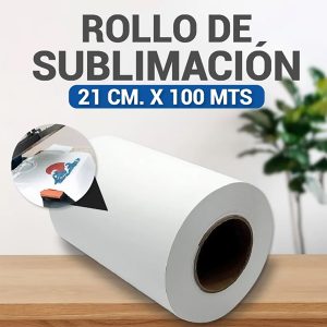 Rollo de Papel para sublimación 100mts, ancho A-4.